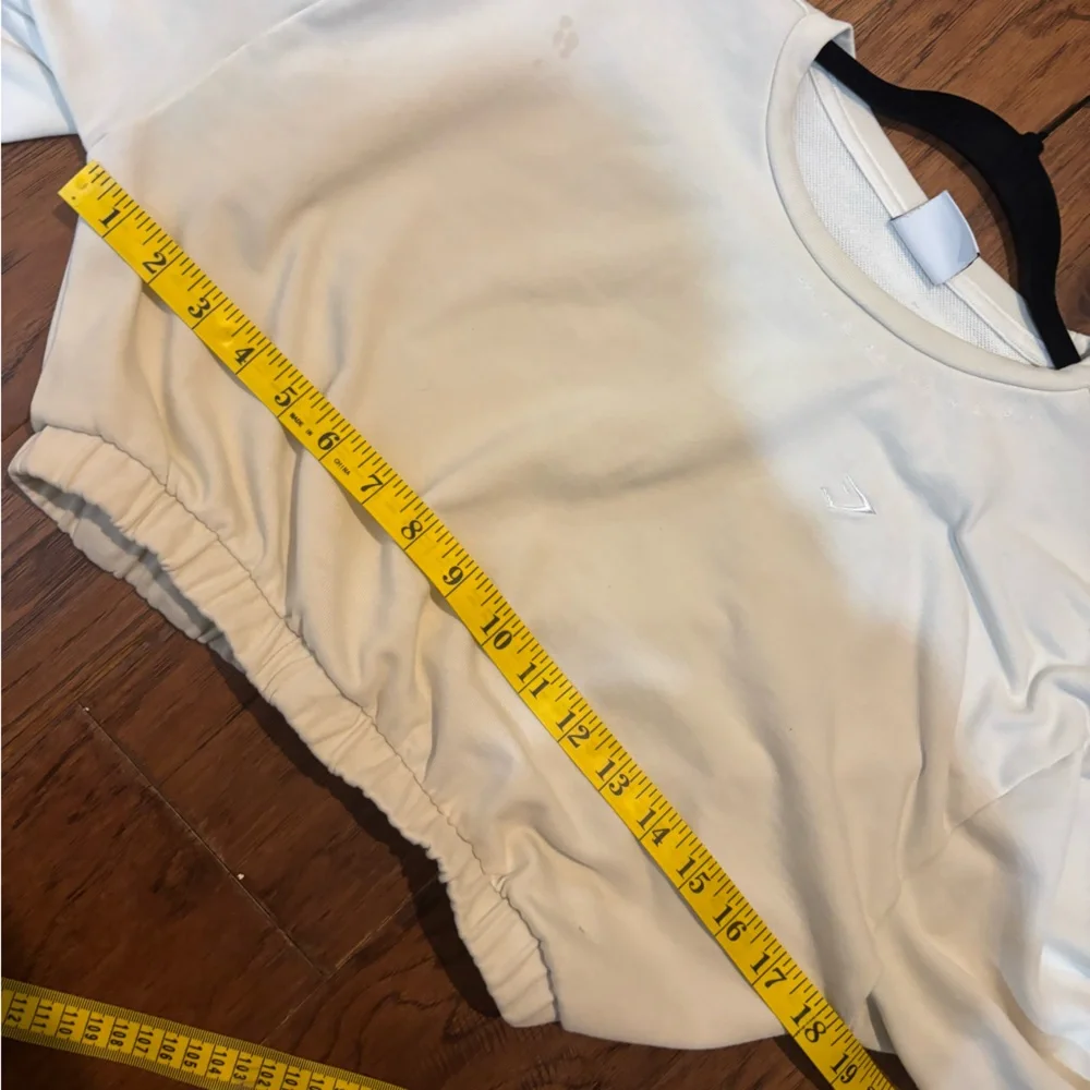 Gymshark x Whitney Simmons Cream cropped hoodie size small - Picture 12 of 12